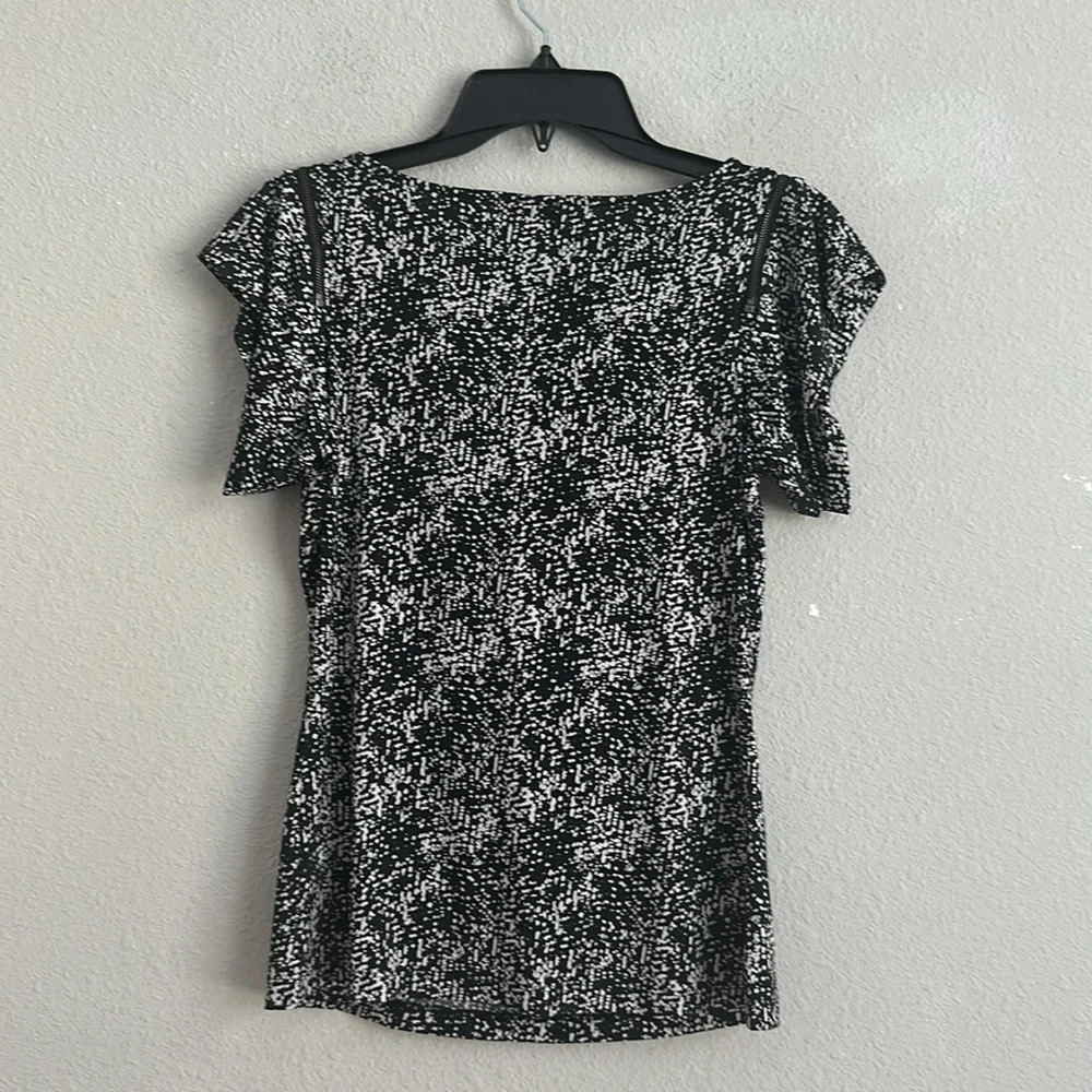 Worthington petite stretch shoulder zip cute blouse ps - Picture 4 of 6